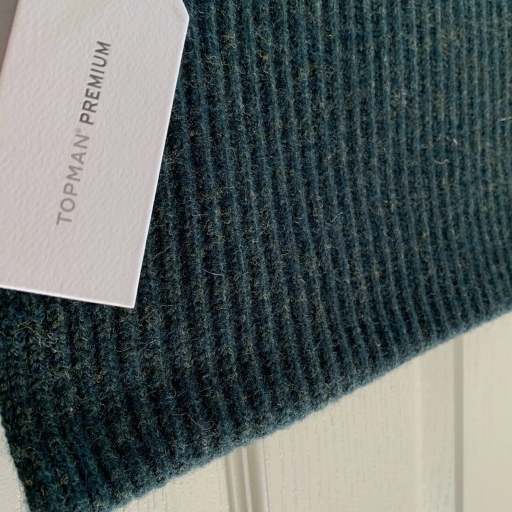 Topman Premium Ribbed Wool Scarf - Picture 6 of 7